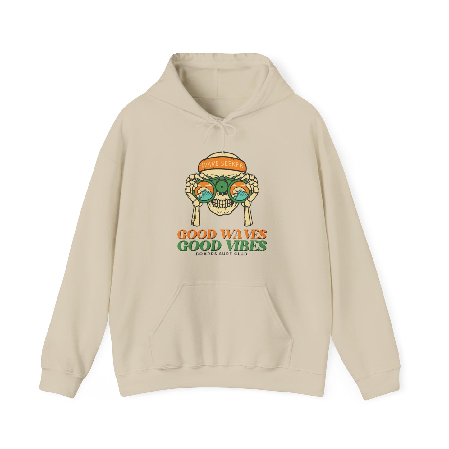 Wave Seeker Front Print Hoodie