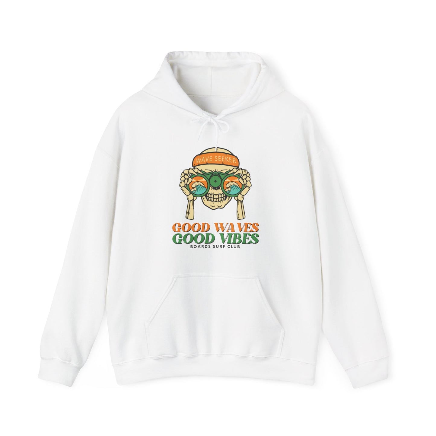 Wave Seeker Front Print Hoodie
