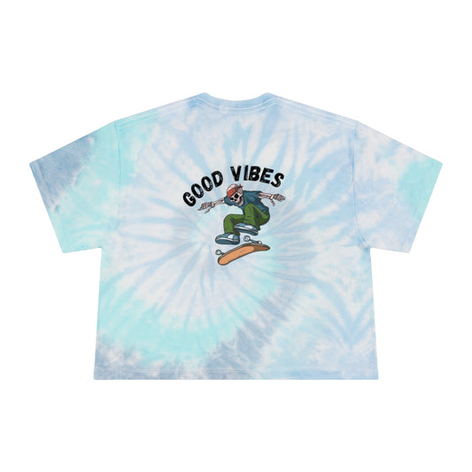 Good Vibes Tie-Dye Crop Top